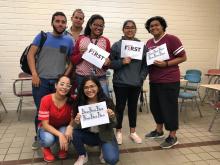 Compartimos las fotos del Día de la Primera Generación de los estudiantes del Programa PSAE de la UPR-RP. With Lyann Rodriguez Silva, Angelee Benitez and Nina Castro.