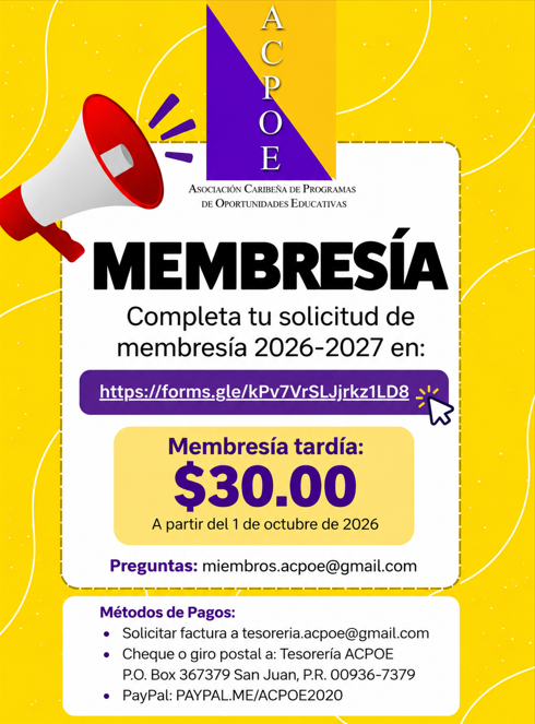acpoe membresia tardia